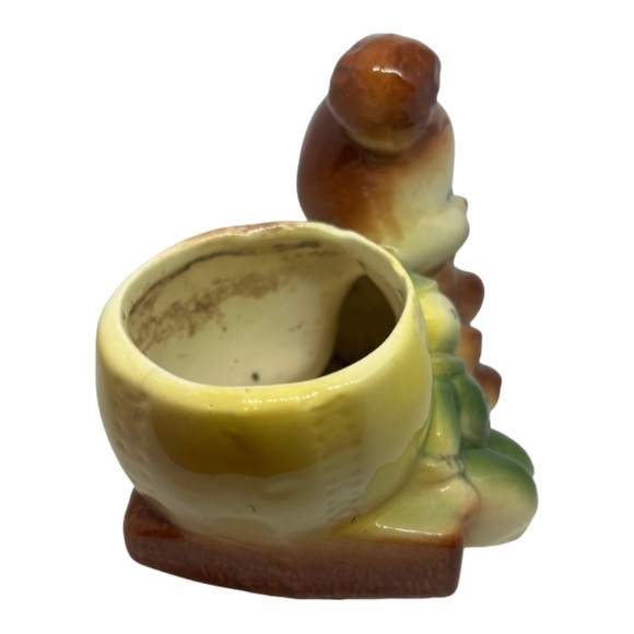 Shawnee Vtg Ceramic NurseryTeddy Bear Baseball Planter - Picture 5 of 7